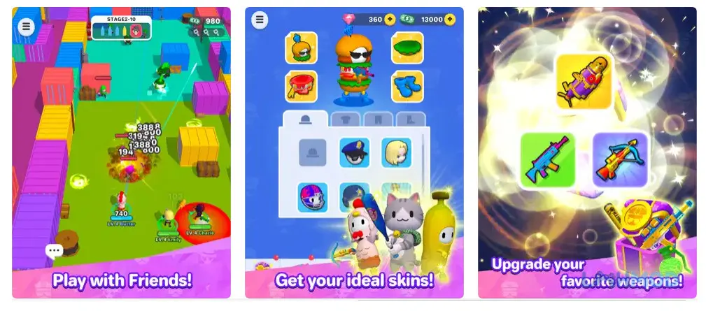 Ảnh 3 của Tải Smash Party-Hero Action Game Apk 1.2.5 cho Android iOs Một nhân vật đang sử dụng vũ khí đặc biệt trong trận chiến