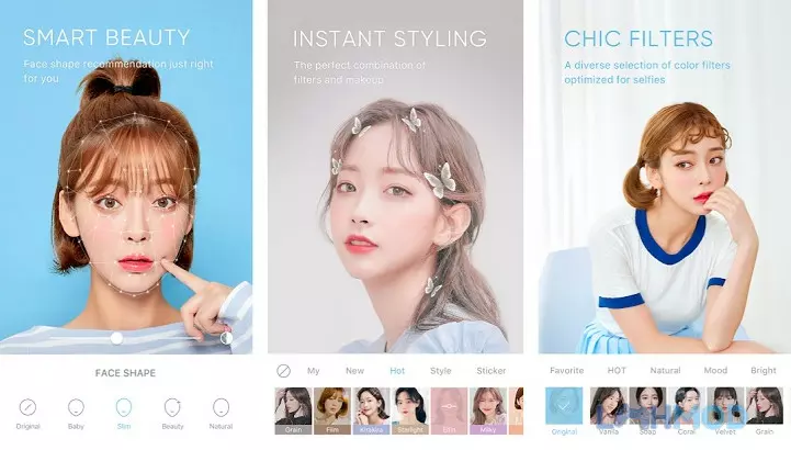 Ảnh 2 của Tải ứng dụng SODA Apk 6.2.5) cho Android iOs Giao diện chụp ảnh của SODA hiển thị các bộ lọc và tùy chỉnh làm đẹp