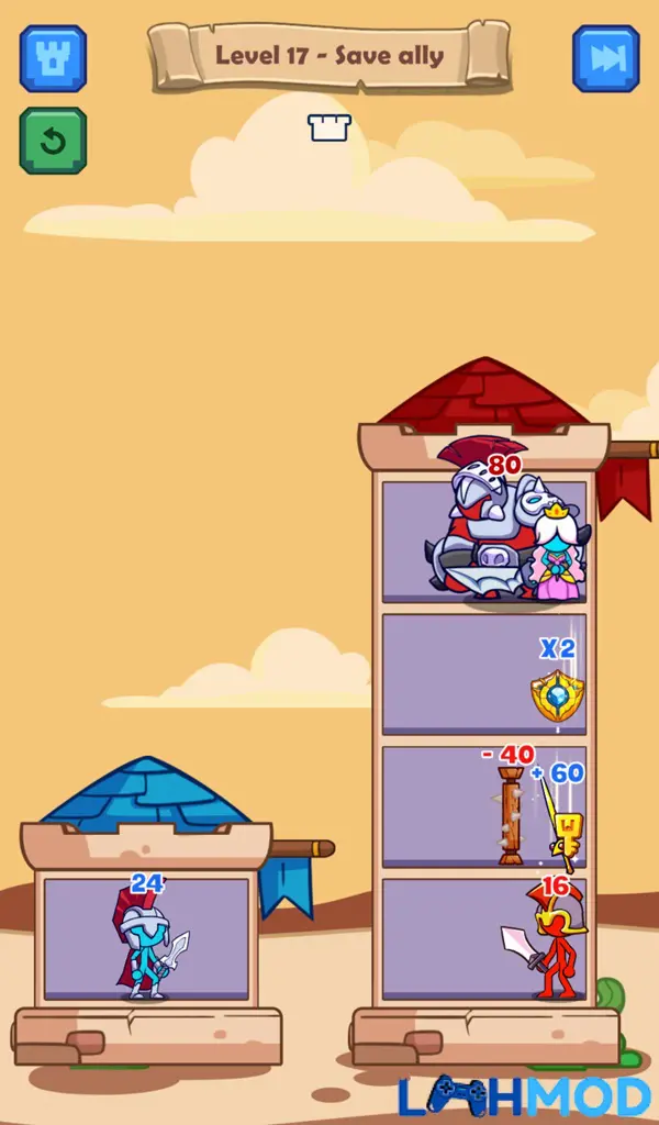 Ảnh 4 của Stick Hero: Mighty Tower Wars Mod Apk 0.1.9 (Mod tiền) Ảnh stick hero mighty tower wars mod apk 3