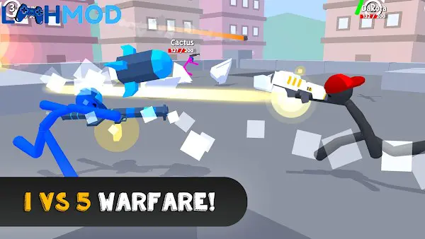 Ảnh 3 của Stickgrounds.io: Stick War 3D APK 0.118 Android iOS Stickgrounds.io: Stick War 3D với cảnh chiến đấu