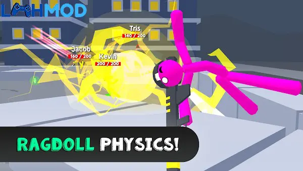 Ảnh 4 của Stickgrounds.io: Stick War 3D APK 0.118 Android iOS Stickgrounds.io: Stick War 3D với góc nhìn chiến trường