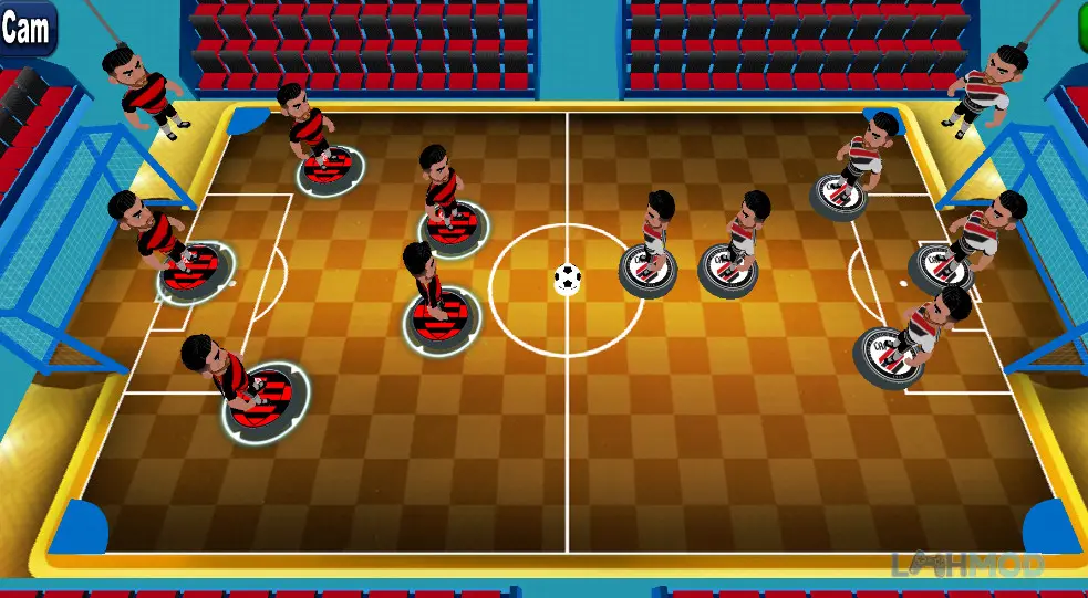 Ảnh 3 của Tải Table football Apk 5.1.8 cho Android iOs Một trận đấu Table Football sôi động với các cầu thủ nút áo đang di chuyển