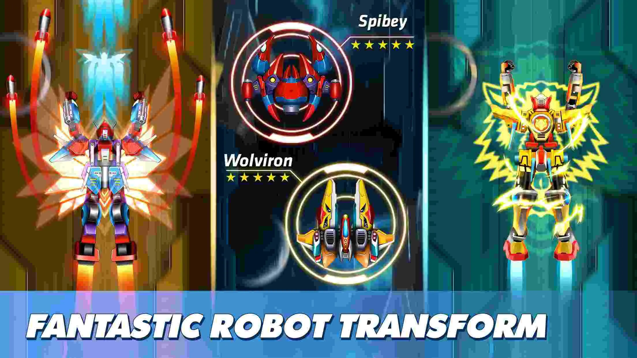 Ảnh 2 của Thunder Fighter Superhero Mod APK v10.1 (Menu, Vô hạn tiền) Game Thunder Fighter Superhero Mod APK