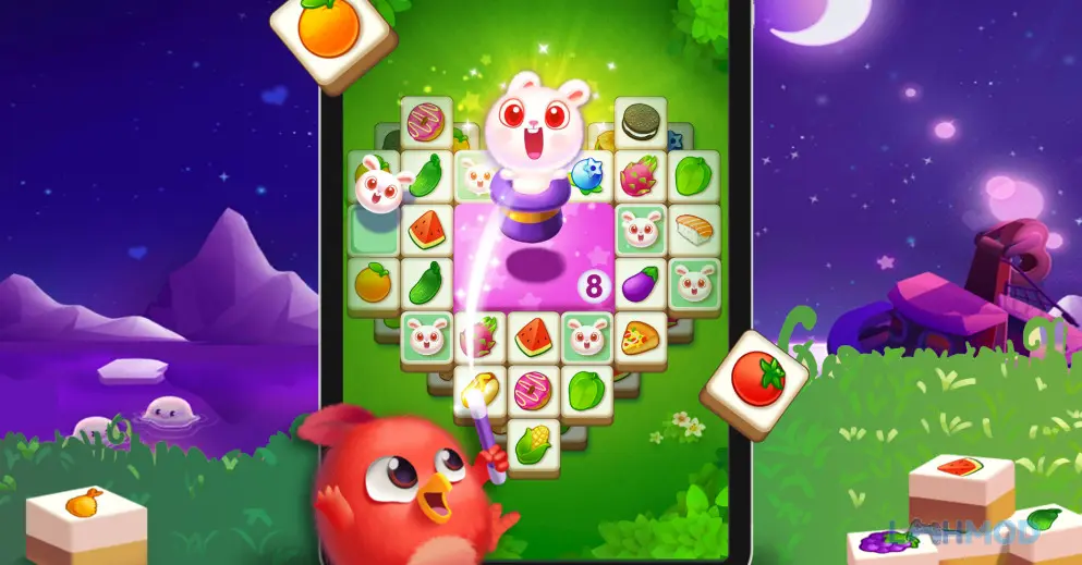 Ảnh 2 của Tải Tile Wings Offline Match 3 Apk 2.5.9 cho Android iOs Cảnh chơi Tile Wings Offline Match 3 mod apk với các viên gạch đa dạng