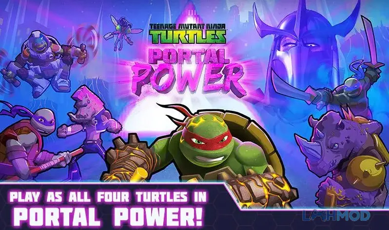 Ảnh 2 của Tải TMNT Portal Power Apk 2.3 cho Android iOs Cảnh các Ninja Rùa chiến đấu trong TMNT Portal Power