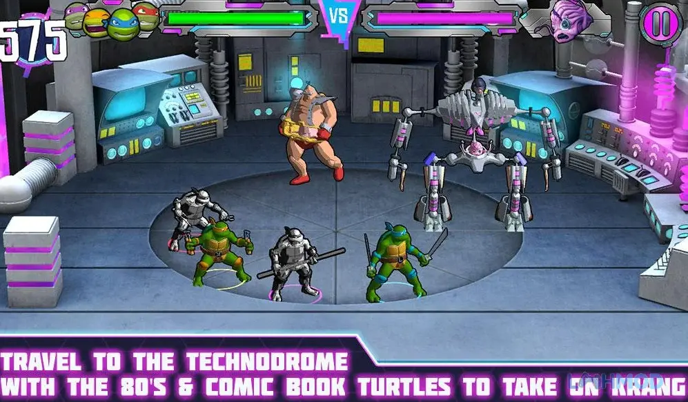 Ảnh 4 của Tải TMNT Portal Power Apk 2.3 cho Android iOs Ninja Rùa đối mặt với kẻ thù trong một chiều không gian mới