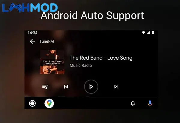 Ảnh 3 của Tải TuneFM MOD APK 1.9.35 (Mở khóa) cho Android iOS Màn hình hiển thị các tùy chọn cài đặt và chủ đề màu sắc của TuneFM
