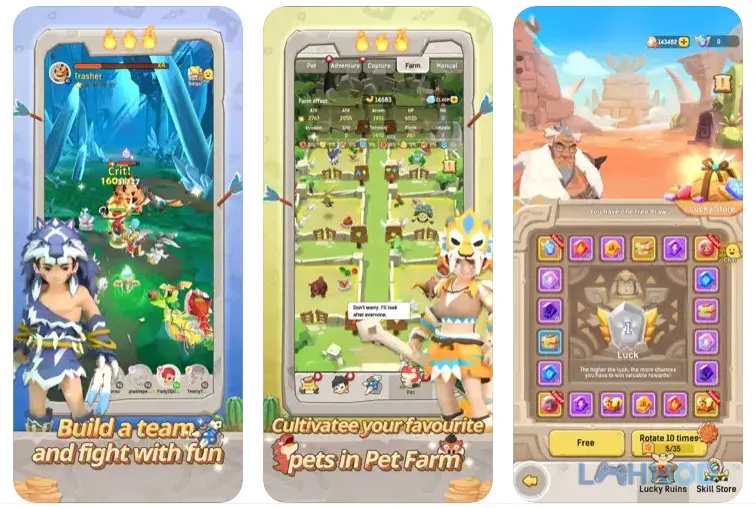 Ảnh 3 của Tải Ulala Idle Adventure Apk 1.130 cho Android iOs Trong Ulala Idle Adventure Mod, bạn có thể thoải mái nâng cấp