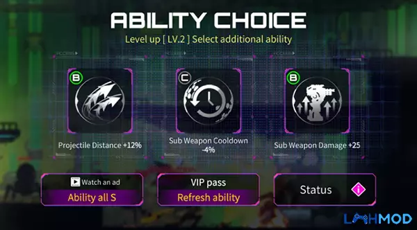 Ảnh 4 của Tải Undestroyed: Roguelike ARPG MOD APK 0.34 (Vô hạn tiền) Android iOS Giao diện tùy chỉnh nhân vật và vũ khí trong Undestroyed: Roguelike ARPG