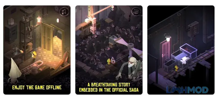 Ảnh 1 của Tải Very Little Nightmares Mod 1.2.2 (MOD Bản Đầy Đủ) Android iOs Cô gái áo mưa vàng đang trốn chạy khỏi quái vật trong Very Little Nightmares