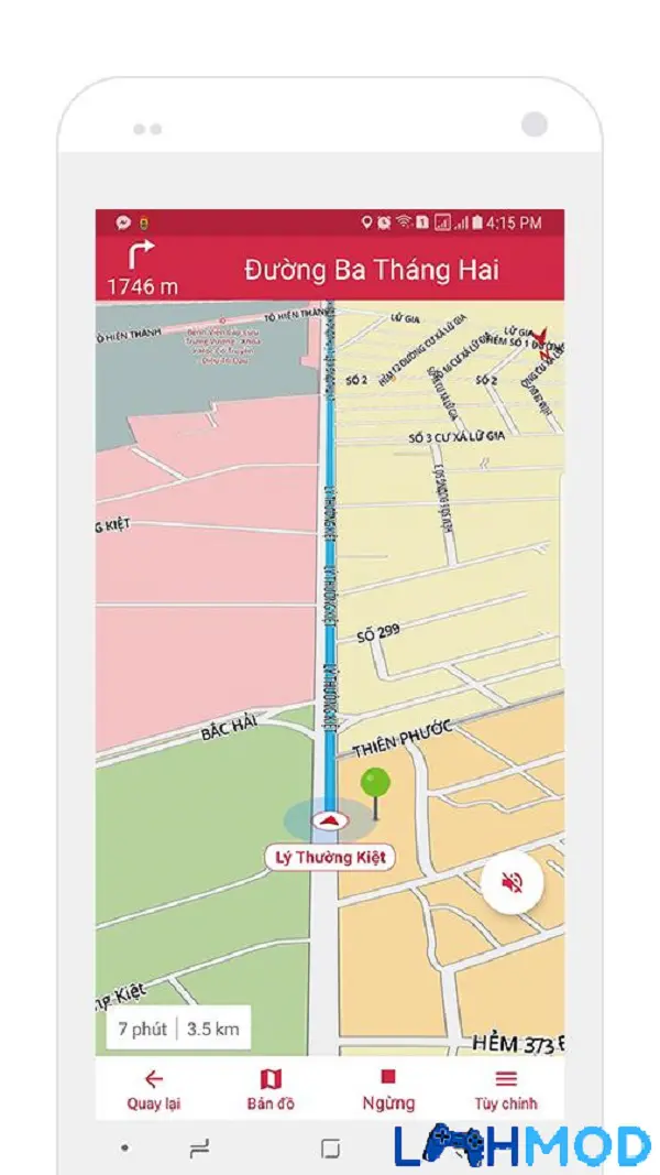 Ảnh 2 của Tải ứng dụng Vietbando Apk 1.1.8 cho Android, IOS Giao diện tìm kiếm đường đi trên ứng dụng Vietbando