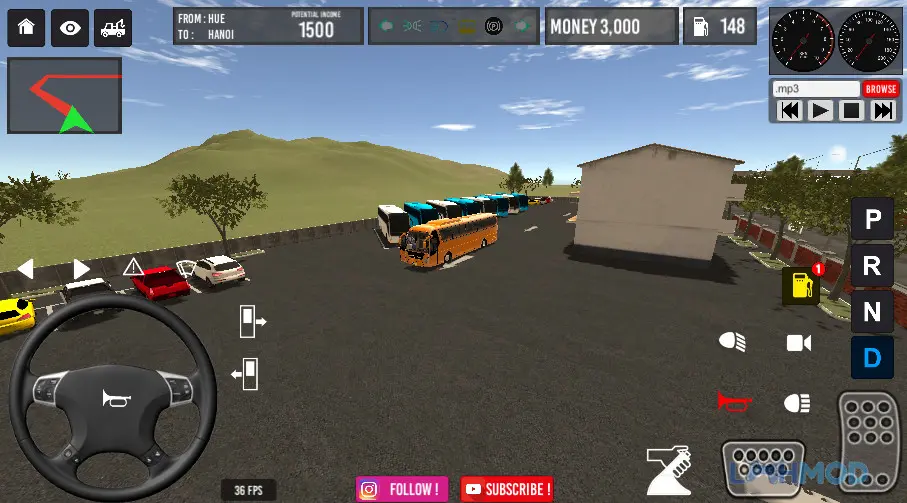 Ảnh 1 của Tải Vietnam Bus Simulator Apk v9.3.6 (Vô Hạn Tiền) cho Android iOs Trải nghiệm lái xe buýt chuyên nghiệp qua các bến xe và địa danh Việt Nam