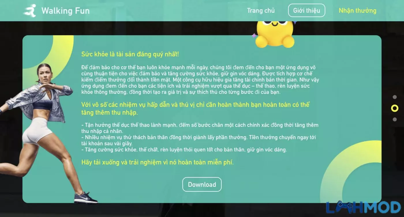 Ảnh 3 của Tải Hack Walking Fun App Apk v1.1.0.0 Cho Android Hình ảnh người dùng tải Walking Fun App miễn phí tại Lmhmod.app