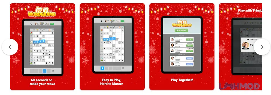 Ảnh 3 của Tải Wordgrams Crossword Puzzle Apk 1.39.12748 cho Android iOs Thử thách Wordgrams Crossword Puzzle cùng bạn bè