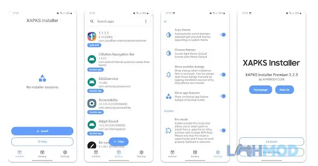 Ảnh 2 của Tải XAPKS Installer Apk 2.2.3 cho Android iOs Giao diện XAPKS Installer