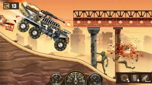 Ảnh 3 của Zombie Hill Racing MOD APK 2.3.2 (Vô hạn tiền) Giao diện tùy chỉnh xe trong Zombie Hill Racing
