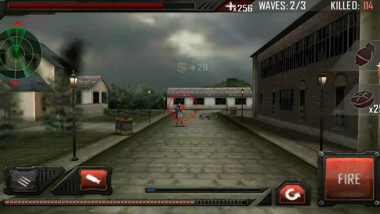 Ảnh 2 của Tải game Zombie Roadkill 3D Mod APK v1.0.19 (Menu, Vô Hạn Tiền) Xe tải chiến đấu được trang bị súng máy
