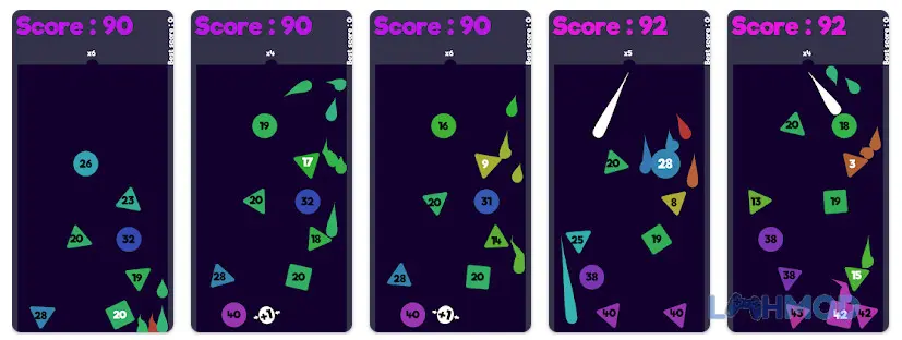 Ảnh 2 của Tải Action Balls Apk 0.3 cho Android iOs Giao diện chơi Action Balls với nhiều quả bóng màu sắc