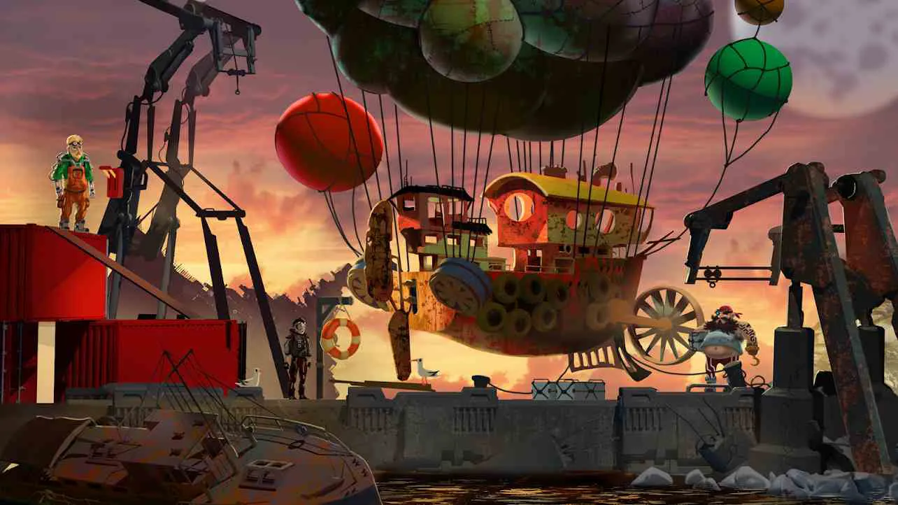 Ảnh 4 của Tải game Adventure Reborn Mod APK 1.33 (Mở Khoá) Hope đang đứng giữa một khu vực hoang tàn, chuẩn bị cho một cuộc phiêu lưu mới