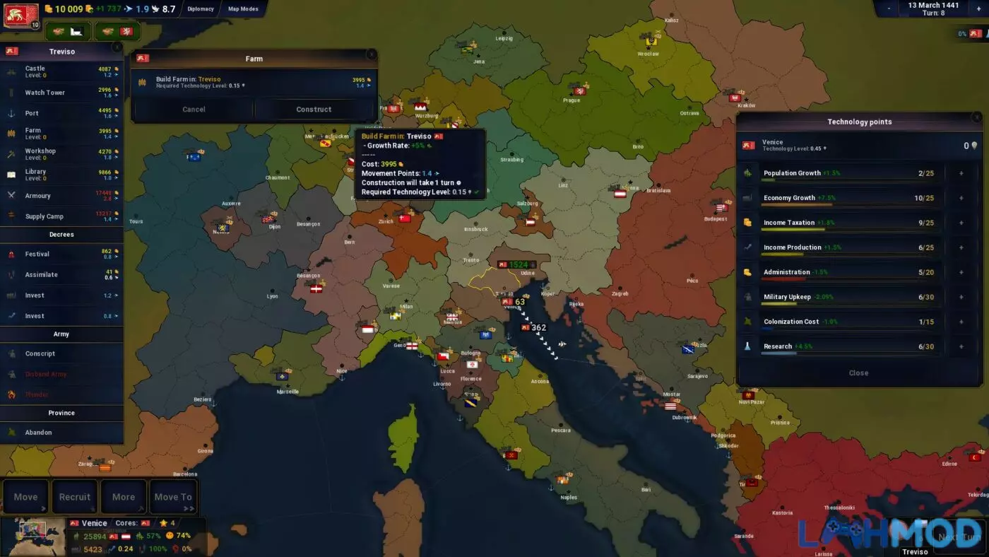 Ảnh 6 của Tải hack Age of History 2 Apk 1.25 cho Android Màn hình hiển thị nội dung đã mở khóa trong Age of History 2 Apk mod