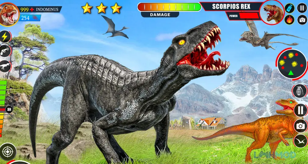 Ảnh 2 của Tải Animal Hunter 3D Hunting Games Apk 1.42 cho Android iOs Cảnh thợ săn ngắm bắn khủng long giữa rừng rậm