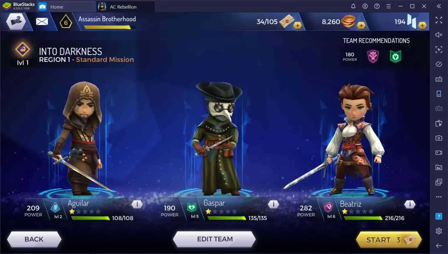 Ảnh 3 của Assassin’s Creed Rebellion Mod APK 3.4.2(Bất Tử, Mở Khóa Sát Thủ Các nhân vật sát thủ đa dạng trong Assassin's Creed Rebellion Mod đang đợi người chơi mở khóa