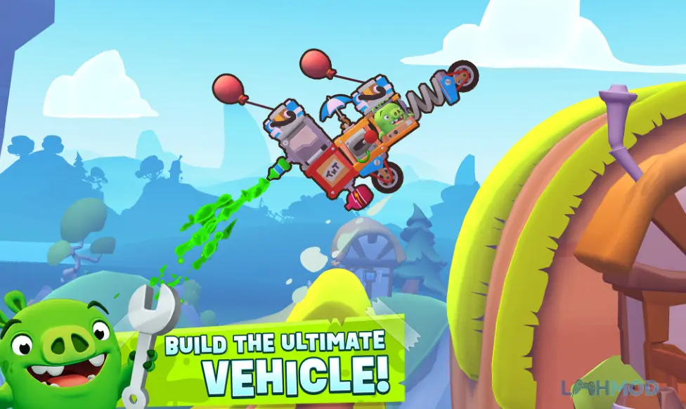 Ảnh 2 của Tải Bad Piggies 2 Mod Apk 1.5.3 (Mở khóa All) cho Android iOs Thiết kế phương tiện bay trong Bad Piggies 2 Mod