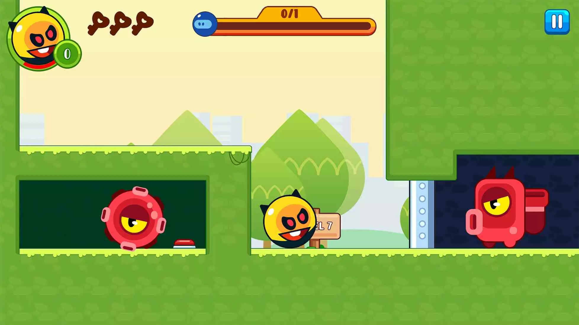 Ảnh 3 của Ball Evo: Bounce Heroes Mod APK V1.0.3 (Menu, God Mode, Speed) Cảnh chơi Ball Evo: Bounce Heroes trong một màn thử thách