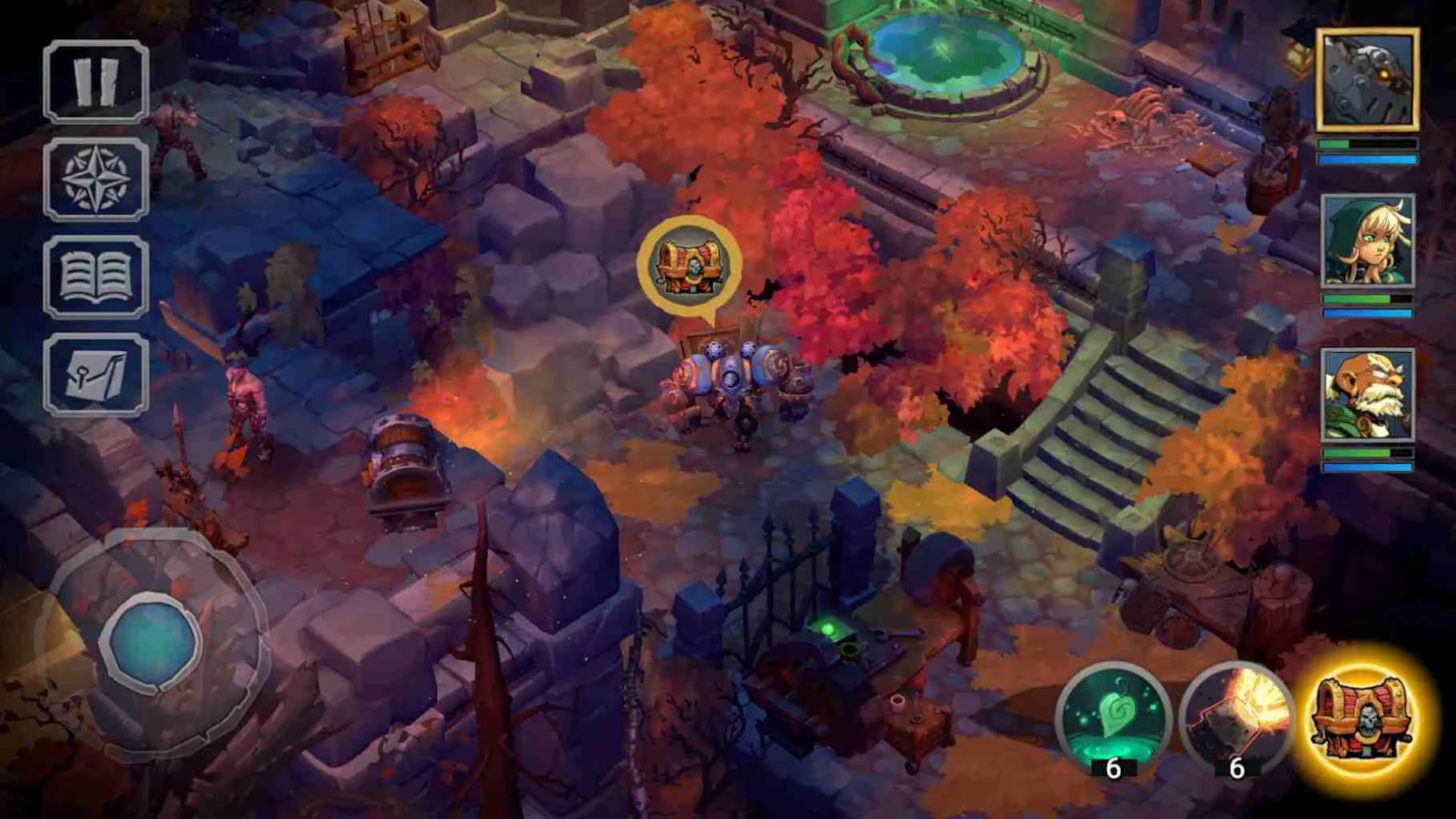 Ảnh 3 của Battle Chasers: Nightwar Mod APK 1.0.19 (Menu, Vô Hạn Tiền) Hệ thống vũ khí và trang bị trong Battle Chasers: Nightwar