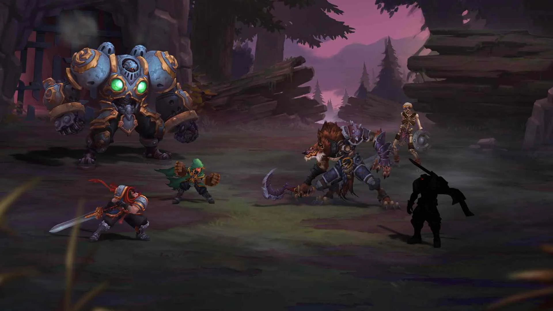 Ảnh 5 của Battle Chasers: Nightwar Mod APK 1.0.19 (Menu, Vô Hạn Tiền) Hình ảnh các anh hùng và quái vật trong Battle Chasers: Nightwar