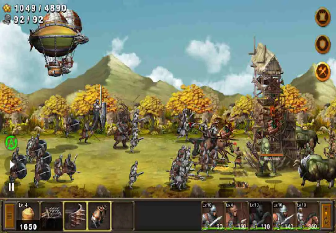 Ảnh 4 của Battle Seven Kingdoms Mod APK 4.1.5 (Vô Hạn Coins, Diamonds) Quân đội tập trung sẵn sàng chiến đấu trong Battle Seven Kingdoms Mod