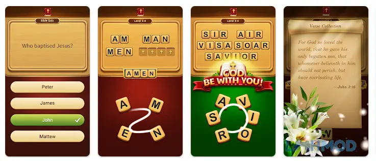Ảnh 2 của Tải Bible Word Puzzle-Word Games Apk 2.84.1 cho Android iOs Giao diện game Bible Word Puzzle - Word Games