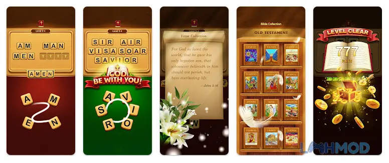 Ảnh 4 của Tải Bible Word Puzzle-Word Games Apk 2.84.1 cho Android iOs Một màn hình chơi của Bible Word Puzzle - Word Games
