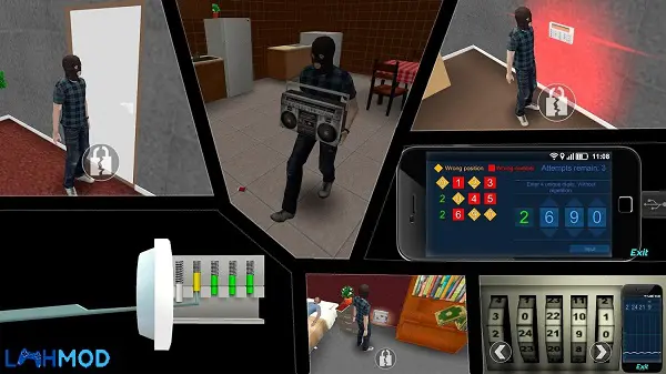 Ảnh 3 của Big City Life: Simulator Mod Apk 1.4.6 (Vô hạn tiền) Giao diện điều khiển và bản đồ nhỏ trong Big City Life Simulator