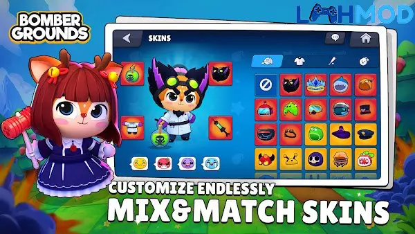 Ảnh 1 của Tải Bombergrounds APK 1.3.4 cho Android iOS Cảnh chiến đấu trong game Bombergrounds