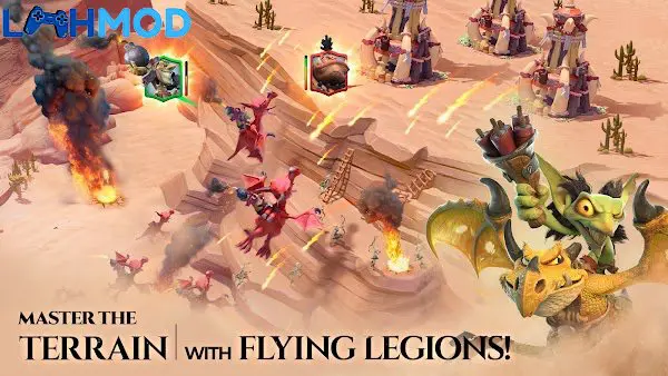 Ảnh 2 của Tải trò chơi Call of Dragons APK 1.0.11.13 cho Android iOS Giao diện chiến đấu trong Call of Dragons