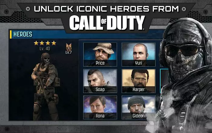Ảnh 4 của Tải game Call of Duty: Heroes Mod APK 4.9.1 (Vô Hạn Tiền) Các đơn vị quân sự sẵn sàng chiến đấu trong Call of Duty: Heroes Mod