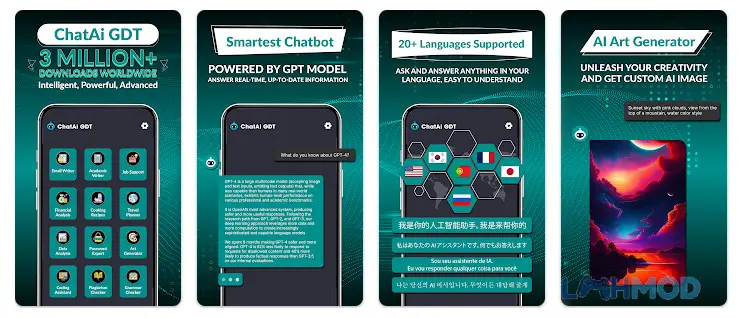 Ảnh 2 của Tải ứng dụng ChatGPT Mod 2.9.2 (Mở khóa Pro) cho Android iOs Giao diện ChatGPT Mod trên điện thoại