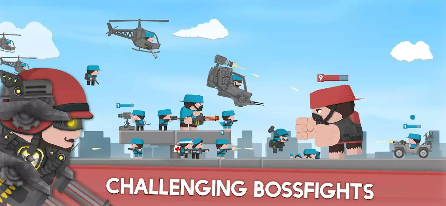 Ảnh 3 của Tải game Clone Armies Mod APK 9022.14.02 (Vô Hạn Tiền, Mở khóa Skin) Lối chơi chiến thuật với các đơn vị quân sự đa dạng