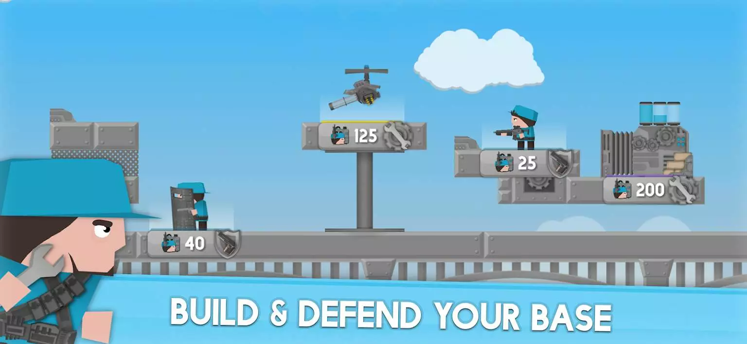 Ảnh 4 của Tải game Clone Armies Mod APK 9022.14.02 (Vô Hạn Tiền, Mở khóa Skin) Các bản sao liên tục xuất hiện tạo thành đội quân đông đảo