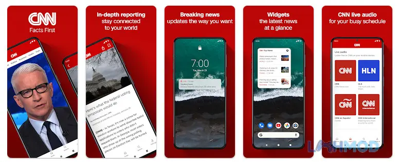 Ảnh 2 của Tải ứng dụng CNN News Mod 7.23.1 (AdFree) cho Android iOs Giao diện tin tức nóng hổi trên ứng dụng CNN News Mod