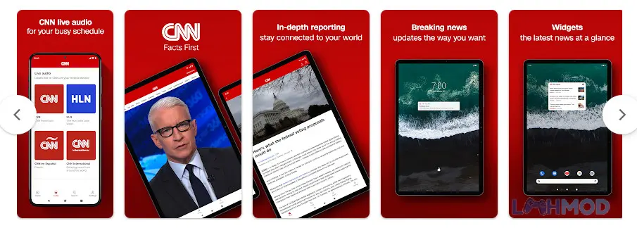 Ảnh 3 của Tải ứng dụng CNN News Mod 7.23.1 (AdFree) cho Android iOs Màn hình phát trực tiếp kênh CNN trong ứng dụng