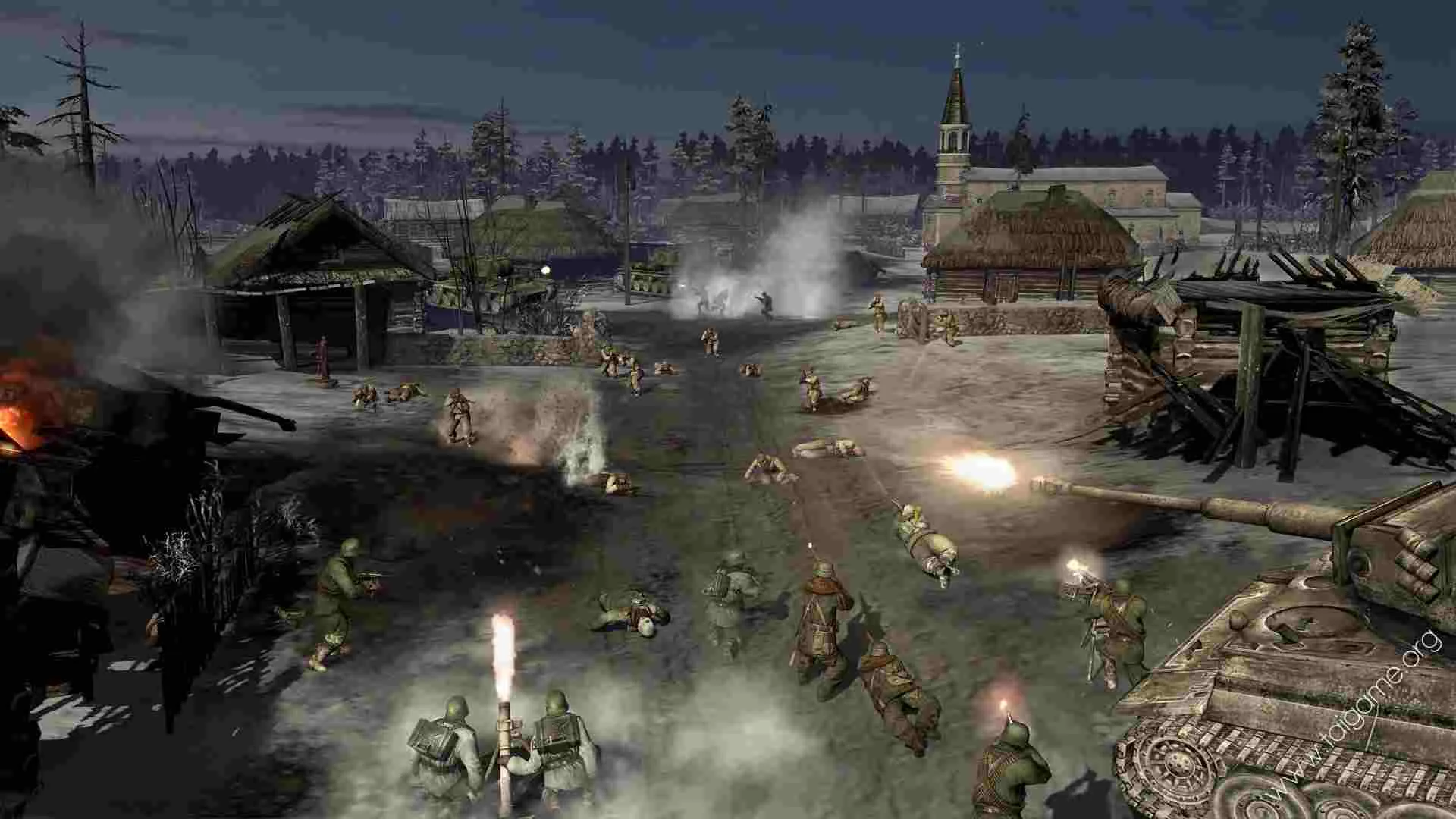 Ảnh 3 của Company of Heroes Mod APK 1.3RC8 (Vô Hạn Tiền) Bản đồ chiến dịch và các mục tiêu trong Company of Heroes Mod