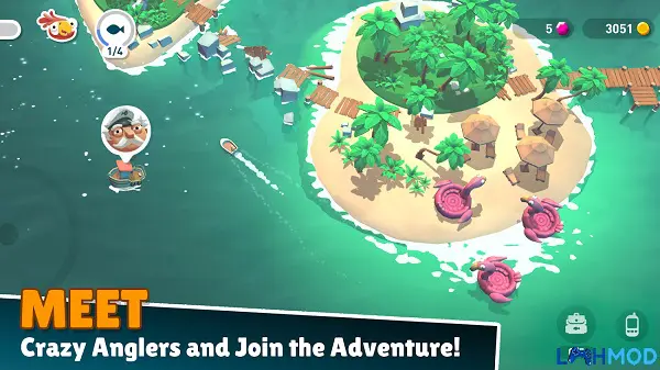 Ảnh 4 của Tải Creatures of the Deep: Fishing Apk 1.26 Một em bé đang chơi game trên điện thoại