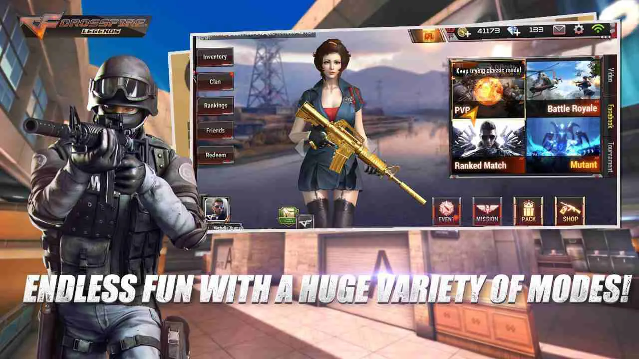 Ảnh 2 của Tải game CrossFire: Legends Mod APK 1.0.11.11 (Wallhack) Người chơi chuẩn bị tấn công trong một trận đấu CrossFire: Legends Mod