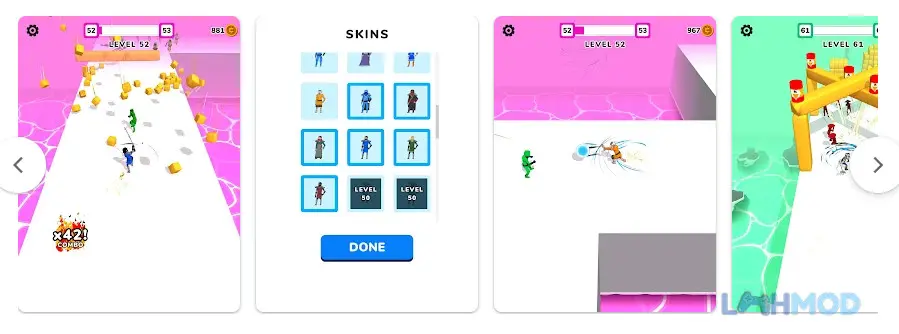 Ảnh 4 của Tải game Crowd Master Mod Apk 2.15.2 (Vô Hạn Tiền) cho Android iOs Chiến lược tận dụng môi trường trong Crowd Master 3D để vượt qua đối thủ