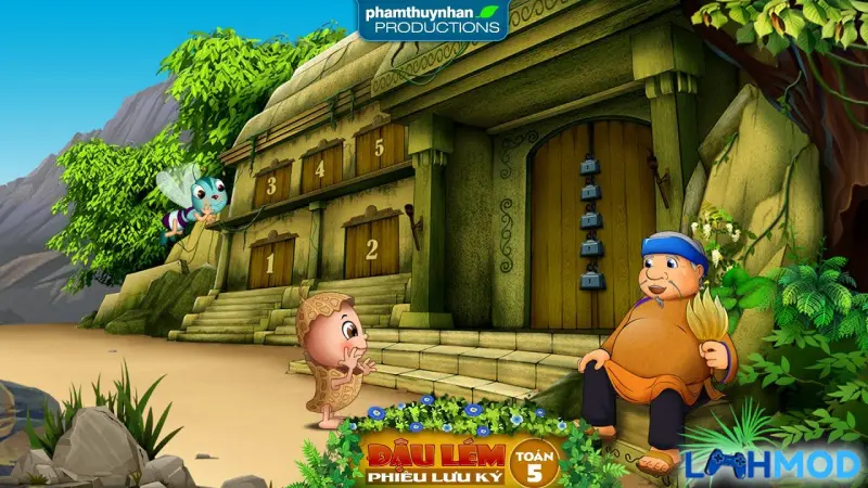 Ảnh 2 của Tải Đậu Lém phiêu lưu ký Mod Apk 4.3.0 cho Android Màn hình tương tác trong ứng dụng Đậu Lém Phiêu Lưu Ký