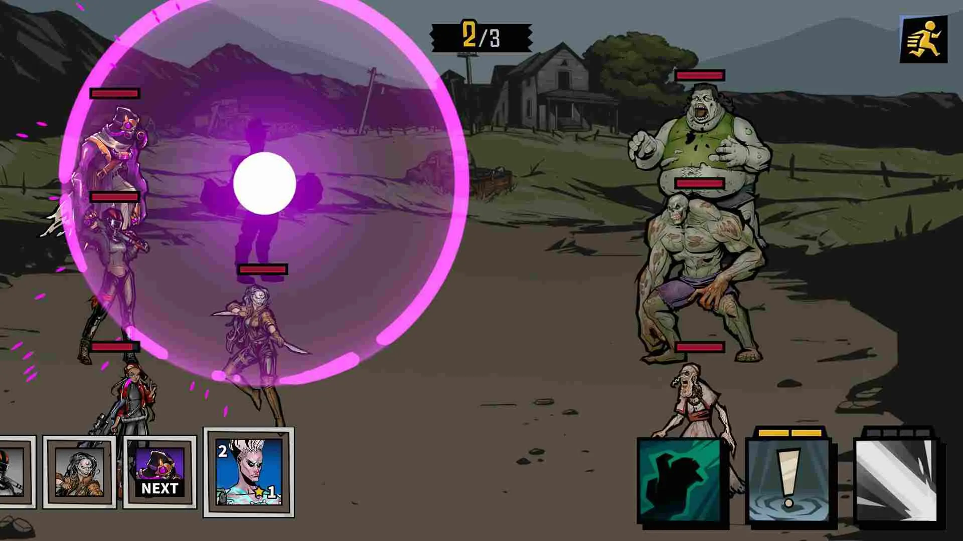 Ảnh 4 của Tải game Days of Doom Mod APK 1.0.219 (Menu, Vô Hạn Tiền) Màn hình sử dụng chiêu thức trong game