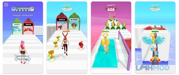 Ảnh 1 của Tải Destiny Run Mod Apk 2.5 (Vô Hạn Tiền, Không QC) cho Android iOs Nhân vật trong Destiny Run đang chạy trên con đường của sự lựa chọn