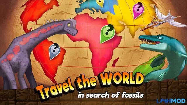 Ảnh 4 của Tải Dino Quest Mod Apk 1.5.8 (Vô hạn tiền xu) cho Android, IOS Nâng cấp đồ đào trong Dino Quest